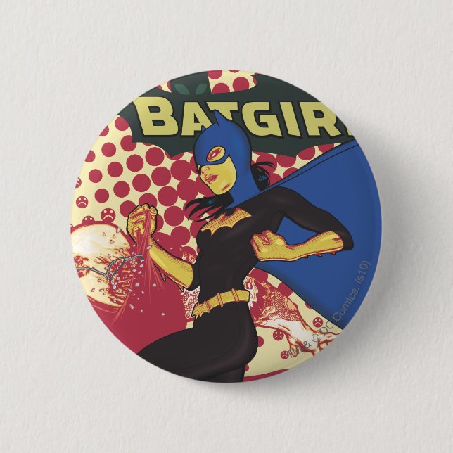 Batgirl 6 Cm Round Badge (Front)