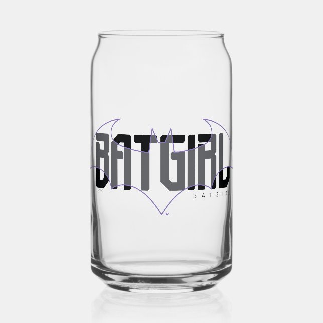 Batgirl Hi-Tech Name Graphic Can Glass (Front)