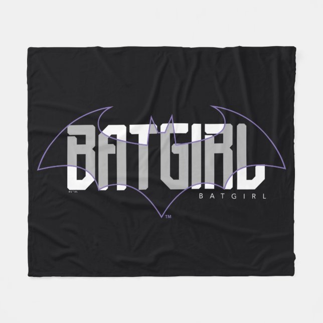 Batgirl Hi-Tech Name Graphic Fleece Blanket (Front (Horizontal))