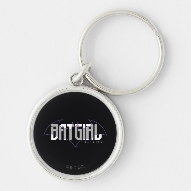 Batgirl Hi-Tech Name Graphic Key Ring (Front)