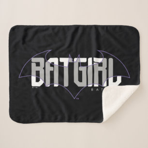 Batgirl Hi-Tech Name Graphic Sherpa Blanket