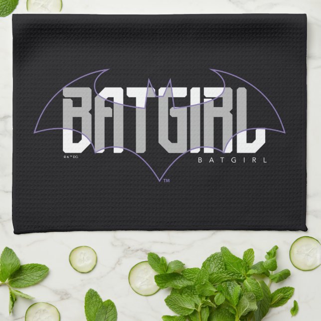 Batgirl Hi-Tech Name Graphic Tea Towel (Folded)