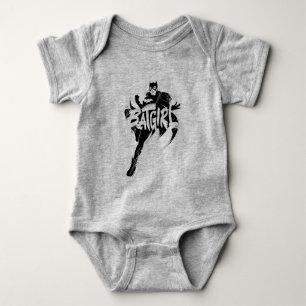 Batgirl Ink Brush Name Baby Bodysuit