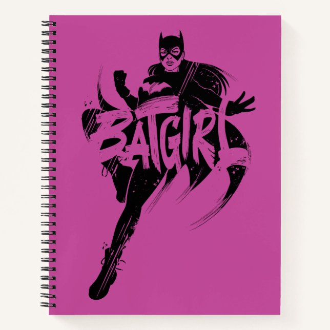 Batgirl Ink Brush Name Notebook (Front)
