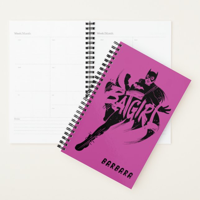 Batgirl Ink Brush Name Planner (Display)