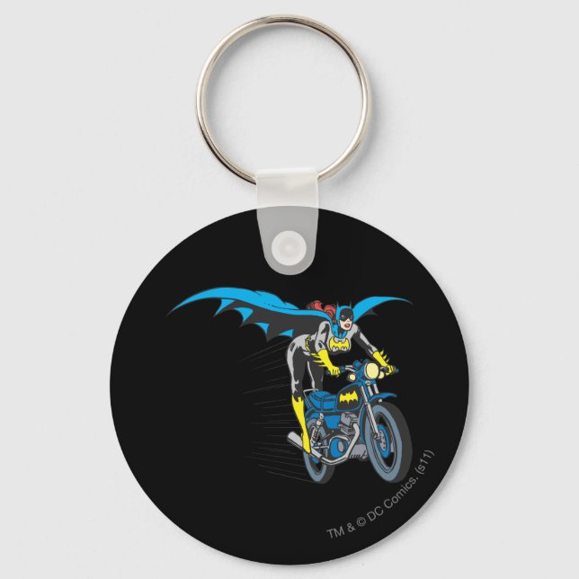 Batgirl on Batcycle Key Ring (Front)