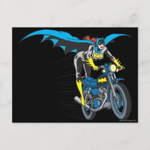 Batgirl on Batcycle Postcard