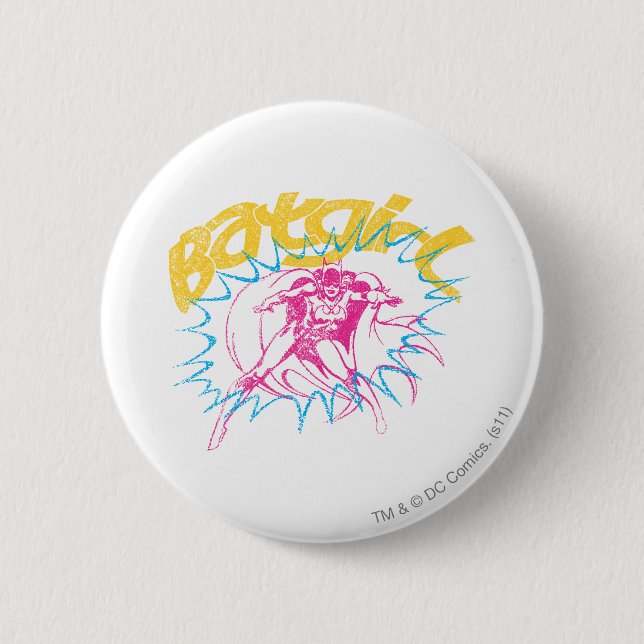 Batgirl Power 6 Cm Round Badge (Front)