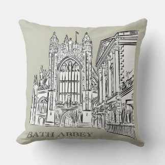 Bath Abbey, Bath, England Cushion