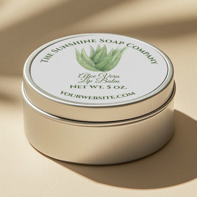 Bath and Body Product Label - aloe vera - white (Creator Uploaded)