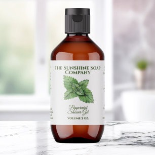 Bath and Body Product Label - peppermint