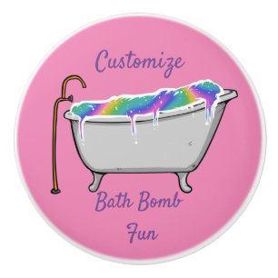 Bath Bomb Babe Thunder_Cove Ceramic Knob
