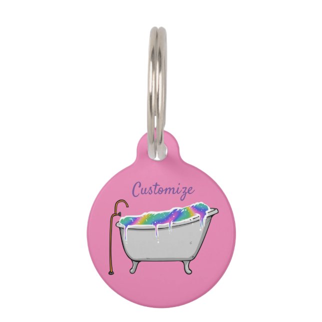 Bath Bomb Babe Thunder_Cove Pet Tag (Back)