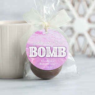 Bath Bomb Baby Shower Favour Tag