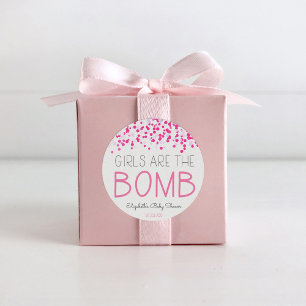 Bath Bomb Baby Shower Favour Tag
