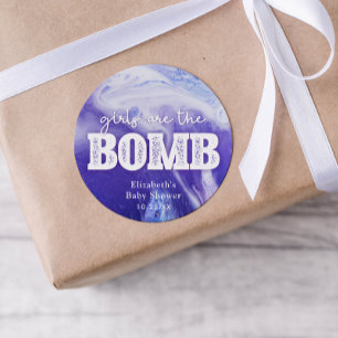 Bath Bomb Baby Shower Favour Tag