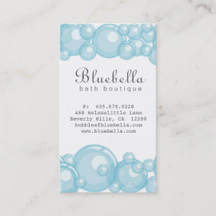Bath Bubbles Spa Hair Salon Dog or Auto Wash Business Card