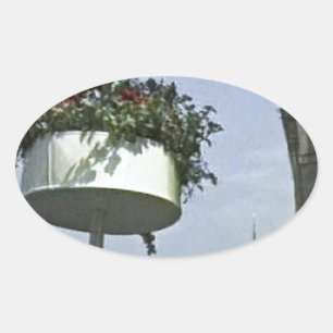 Bath England 1986 Roman Bath1a snap-24056 jGibney Oval Sticker