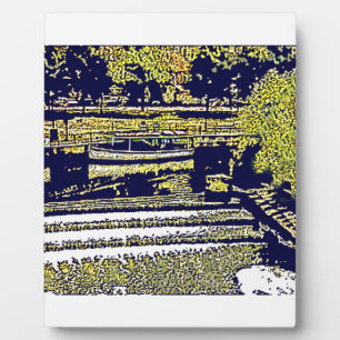 Bath England 1986 snap-11510artBlue jGibney The M Plaque