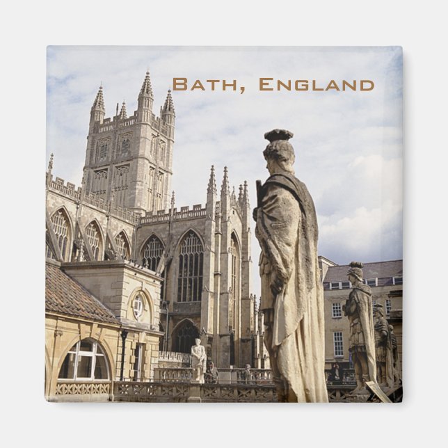 Bath England Travel Souvenir Fridge Magnet (Front)