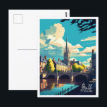 Bath England Vintage Famous Travel Place Postcard<br><div class="desc">Bath England Vintage Famous Travel Place</div>