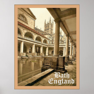 Bath ~ England ~ Vintage Travel Poster