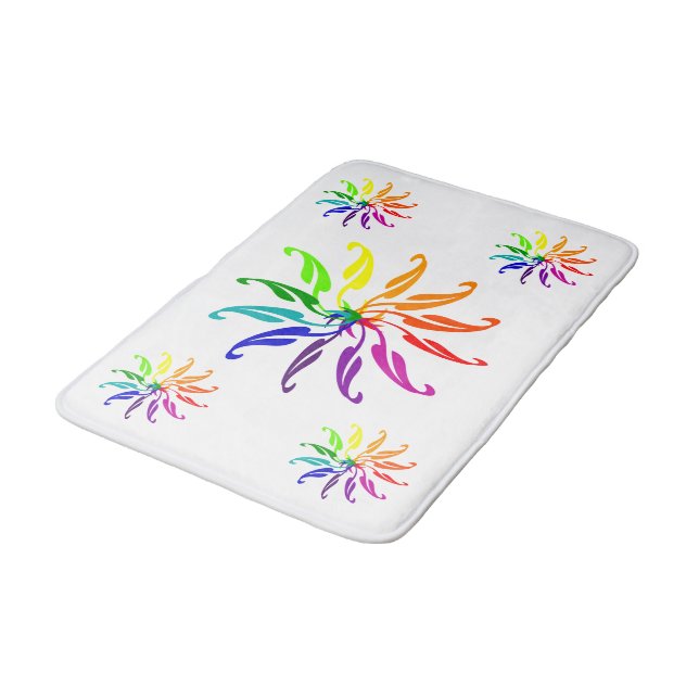 Bath Mat - Colour Wheels (Angled)