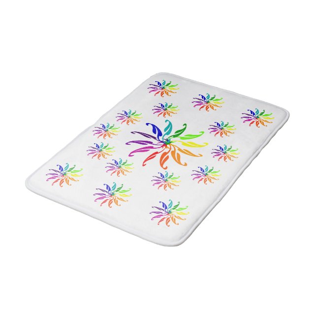 Bath Mat - Colour Wheels (Angled)