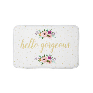 Bath Mat - Floral hello gorgeous