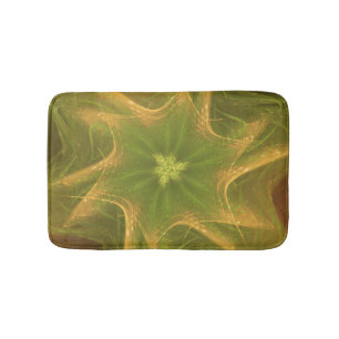 Bath Mat Fractal Light Green Palette