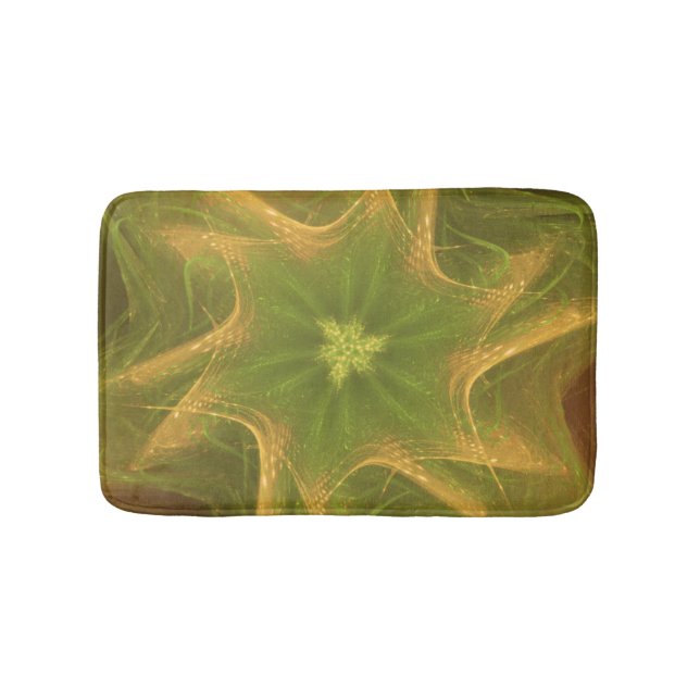 Bath Mat Fractal Light Green Palette (Front)