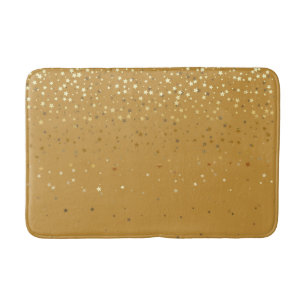 Bath Mat-Golden shower of Stars Orche Mat