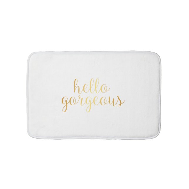Bath Mat - hello gorgeous (Front)