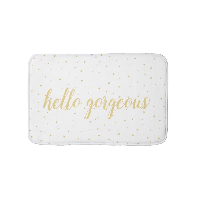Bath Mat - hello gorgeous (Front)