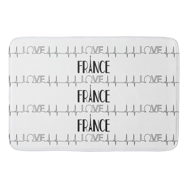 Bath Mat Love France (Front)