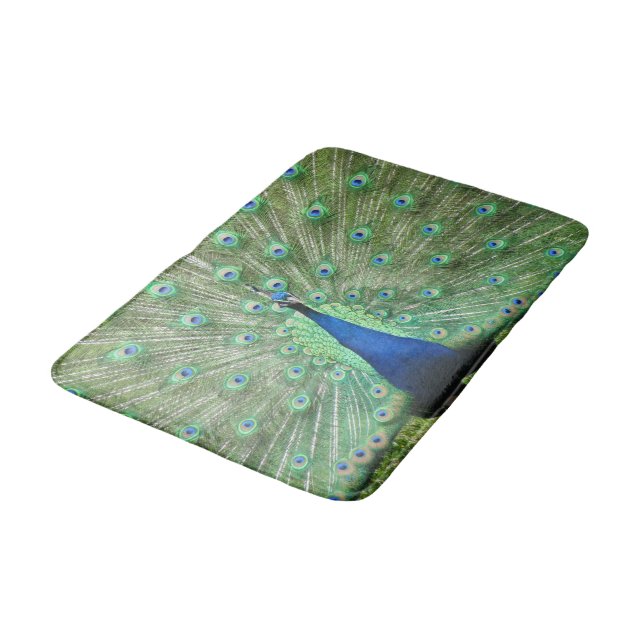 Bath Mat - Peacock (Angled)