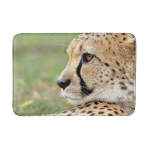 Bath Mat Photo guepard cat , animals.