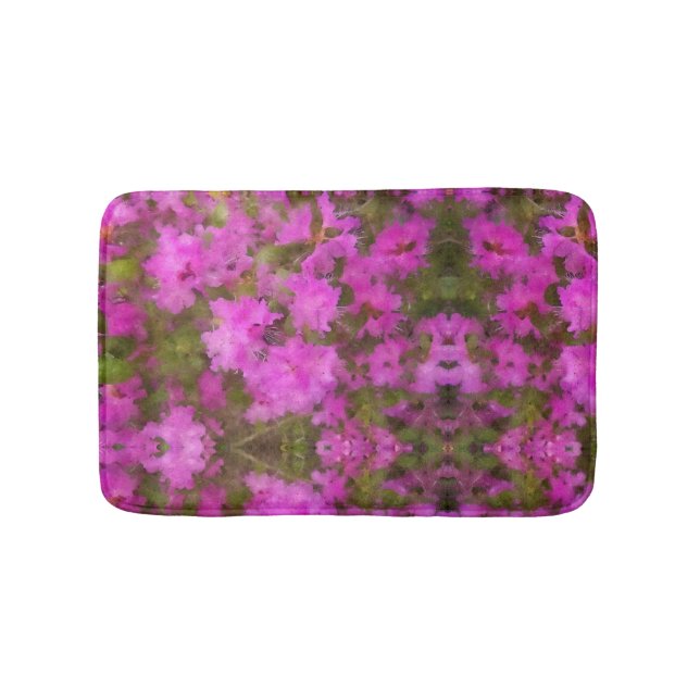 Bath Mat Purple Rhododendrons (Front)