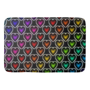 Bath Mat/Rainbow Hearts Mat