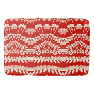 Bath Mat, Red colour modern classic design  Bath Mat