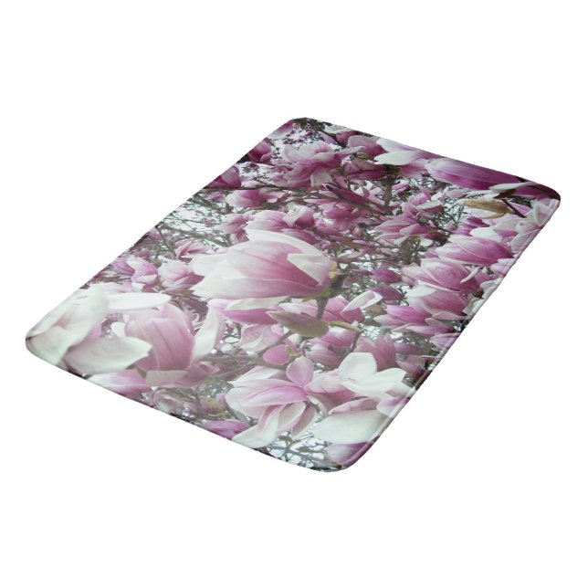 Bath Mat - Saucer Magnolias (Angled)