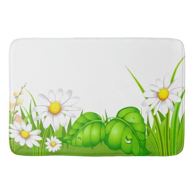 Bath Mat/Spring Daisy Mat (Front)