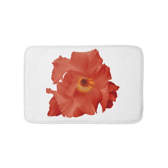 Bath Mat Sword Lily Red Yellow (Front)