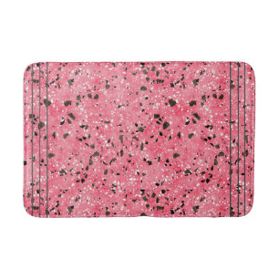 Bath Mat Terrazzo Floor (Pink and Black)