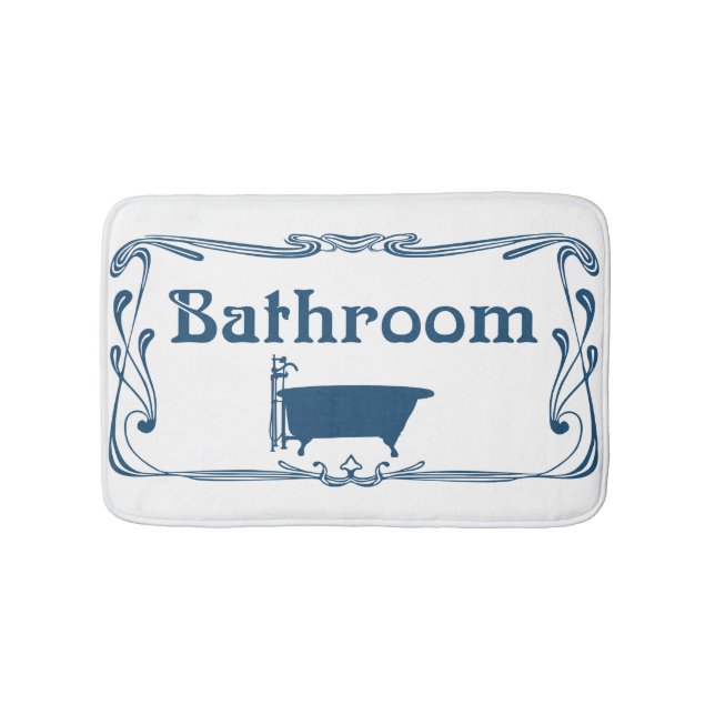 bath mat with antique tub (Front)