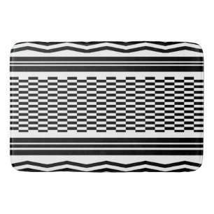 Bath Mat/Zig Zags and Chequered Mat