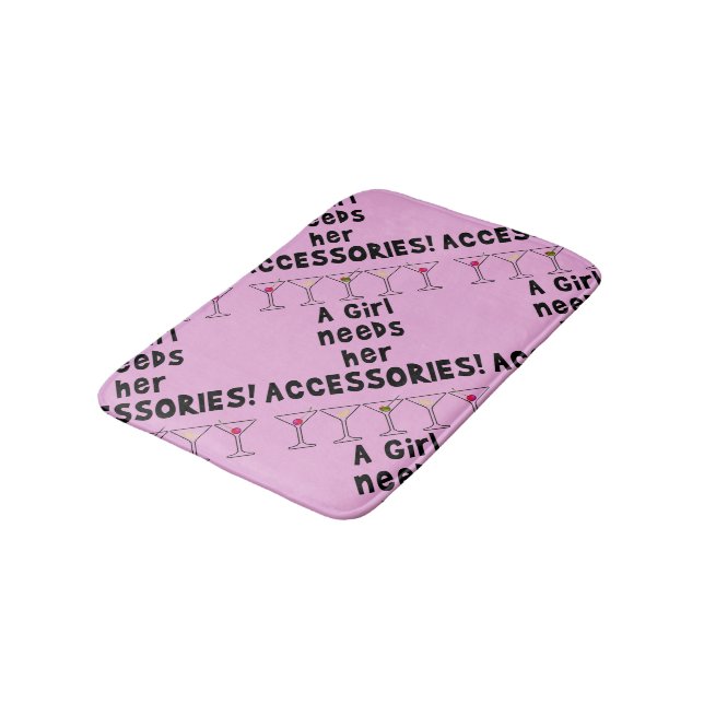 BATH MATS - A GIRL NEEDS HER ACCESSORIES (Angled)