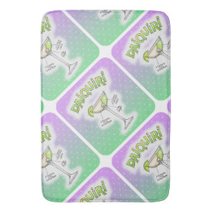 BATH MATS - DAIQUIRI RECIPE COCKTAIL ART