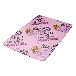 BATH MATS - TOO MANY MARTINIS