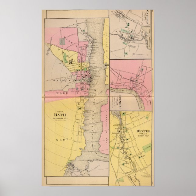 Bath, Sagadahoc Co Poster (Front)